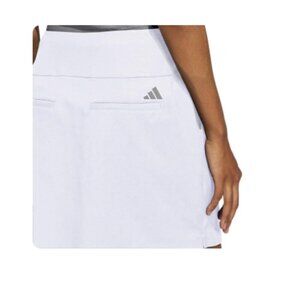 adidas White Women's Skort with Gray Logo Accent